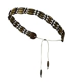 3 Strand Beaded Hat Band - Dirty Wood OSFM