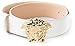 Authentic Versace Medusa Head White Leather Belt