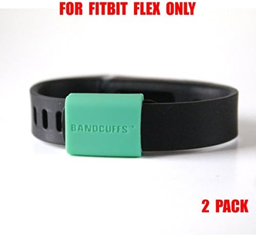 BANDCUFFS Brand Security Loop for Fitbit Flex, Mint Green (2 Pack)