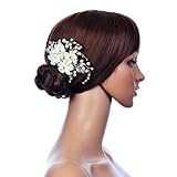 Remedios Bridal Flower Side Hair Comb Wedding Accessory Rhinestone Headpiece