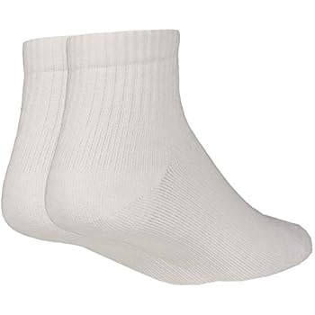 NuVein Padded Low Cut Socks 8-15 mmHg Light Compression Cushioned Ankle Length Sensitive, White, Medium