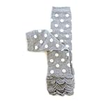 Ema Jane - Gray (White Polka Dots with Ruffle) Leggings