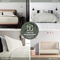 Tafts Duvet Cover Set, Twin Size - 100% Viscose