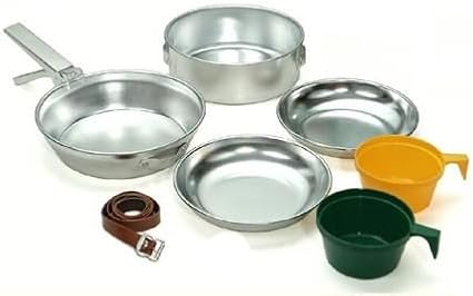 7 Teiliges Aluminium Kochset Fur 2 Personen Amazon De Sport Freizeit