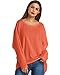 ZANZEA Women's Off-Shoulder Batwing Sleeve Blouse Casual Loose Oversized Baggy T-Shirt Sweater Pullover Top