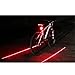Vistop Bike Cycling Safety Zone Tail Light 8 LED with 2 Red Laser