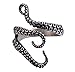 Most Beloved Vintage Titanium Steel Octopus Tentacles Black S-Shaped One Size Opening Ring