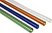 Glass Drinking Straws with Cleaning Brush Multi Color Variety Pack-Blue, Green, Clear, Orange (4 Pack)