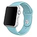 Sunfeiorts Silicone Bracelet Strap Band For Apple Watch 38mm 42mm (Sky Blue, 38mm)