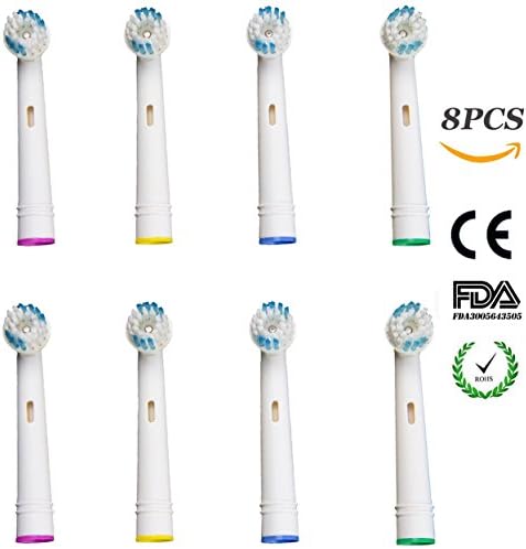 Generic Oral B Compatible Brush Head Replacement for Oral B (8 Count) by Baining 118