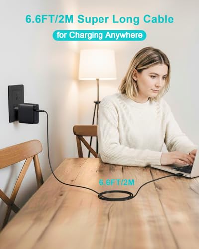 100W USB C Charger, Power Supply Compatible with MacBook Pro 16 14 MacBook Air 15 13 Inch 2025 2024 2023 2022 2021 2020 2019 M4 M3 M2 M1, Charger Adapter with USB-C Cable 2M 5A (Black)