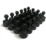 24 Tuxedo Black Magnetic Pins, Pawn Style - Perfect for Fun Fridge Magnets, Whiteboards, Cabinets, Photo Magnets For Refrigerator, and More!