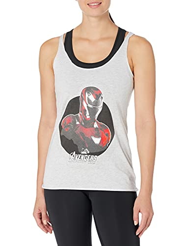 Marvel Women’s Junior Women's Marvel Avengers Infinity Wars Tanks Shirt, White/…