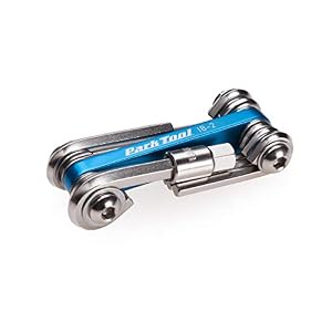 Park Tool IB-2 I-Beam Mini Fold-Up Hex Wrench Screwdriver and Star-Shaped Wrench Set Tool