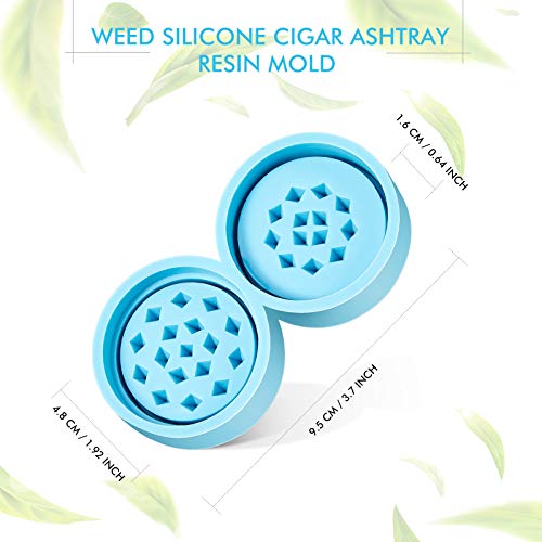 2 Pairs Spice Grinder Silicone Mold Herb Grinder Resin Mold Spice