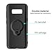 ICONFLANG Samsung Galaxy S8 Plus Case with Ring Holder Kickstand Function, 360 Degree Rotating Ring Holder Grip Case for Samsung S8 Plus, Ultra Slim Thin Hard Cover for Samsung S8+ (Black)