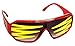 Rasslor Side Spike Red Frame Shield Sunglases (Clearance)