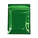 100x Premium Double-Sided Foil Mylar Flat QuickQlick Zipper Seal Bag 7.5x10cm (3x4