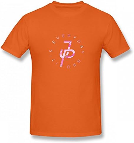 MCEOO It's Every Day Pink Jake Tshirt Printed Cotton T-Shirts Tops Logo Best Quality Men's Tee Orange