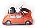 Classic 60s Style Orange VW Volkswagen Beetle Toiletry Wash Bag