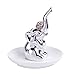 HOME SMILE Silver Elephant Ring Holder for Jewelry,Engagement Wedding Christmas Birthday Gifts