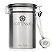 Coffee Canister for Ground Coffee with Scoop, 22oz CoffeeVault Coffee Container for Ground Coffee and Coffee Bean Storage, Coffee Storage Airtight Canister with CO2 Valve to Keep Coffee Fresh