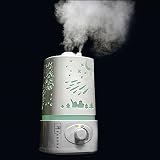 Fabura LED Aromatherapy Essential Oil Diffuser Mist Air Humidifier for Office Home Bedroom Living Room Study Yoga Spa, Low Water Protection, with No Noise and Night Light Function