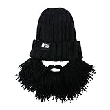 Beard Head - The Original Barbarian Vagabond Knit Beard Hat (Black)