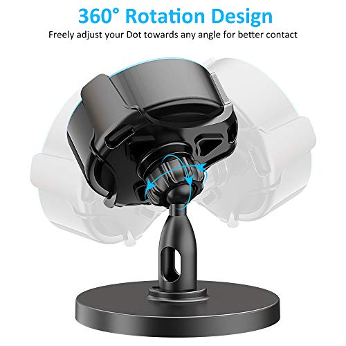 Pobon Table Holder for Dot 2nd Generation & Xiaomi AI Speaker, 360° Adjustable Desktop Stand Mount for Smart Speaker, Improves Sound Visibility and Appearance, Dot Accessories