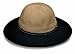 Wallaroo Hat Company – Women’s Victoria Two–Toned Sun Hat – UPF 50+ Sun Protection, Wide Brim, Packable Design and Adjustable Sizing for Medium Crown Sizes (Camel/Black)