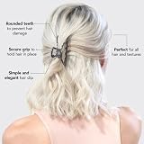Kitsch Metal Hair Clip for Women Hematite Large Claw Clip Durable Style view 3