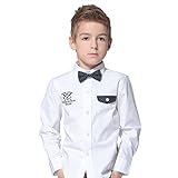 Leo&Lily Little Boys' Fashion Button down closure England Classic Woven Shirts