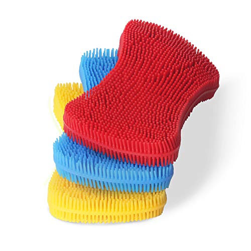 Silicone Sponge Dish Sponges, Multipurpose Better Scrubber Dish Washing