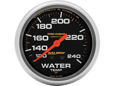 Auto Meter 5433 Mechanical Liquid Water Temperature Gauge