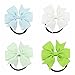 Yariew 20 Pcs Head Bow Ties Hair Bows Ties Ponytail Holder 3 Inches Grosgrain Ribbon Pinwheel Boutique Hair Bows Elastic Hair Ties for Teens Lady