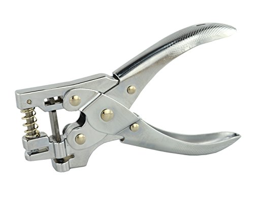 SAMYO Hand Held 2-in-1 hand ID Card Slot Hole & Round Hole Punch Metal Puncher Plier Punching Tool for ID Card Badge PVC Photo Tag