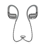 Youmoon Bluetooth Beryllium Diaphragm Headphones - Wireless Sports Earbuds- Sweatproof Music Earpiece- Top Quality Audio- Built-In Microphone- Compatible With iPhones, Smartphones, iPad