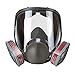 Holulo Full Face Facepiece Respirator Paint Spray Mask with 2 x Organic Vapor Cartridges