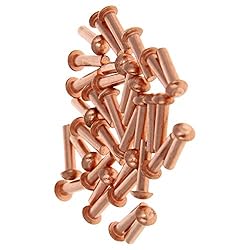 Aicosineg Solid Rivets,100Pcs M2.5 Round Head