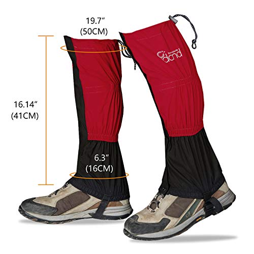IDAND Waterproof Gaiters for Hiking Snow Gaiters Snow Leg Gaiters Snow Boot Gaiters Anti-Tear Oxford Fabric Outdoor Waterproof Snow Shoes for Outdoor Hiking Walking Hunting Climbing Mountain - Thumbnail 3