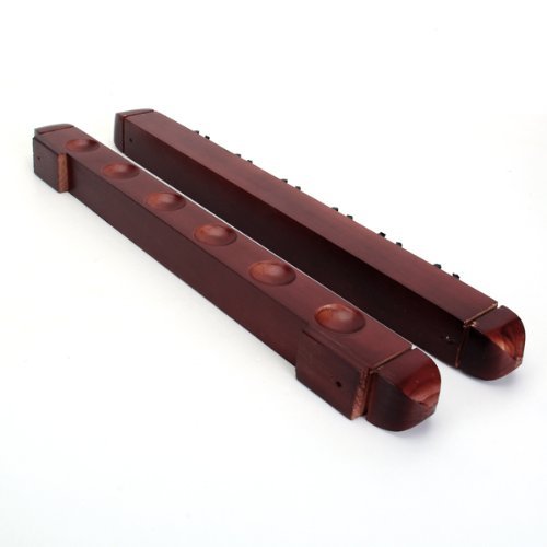 Roman Style 6-Place Wall Rack/Holder Pool/Billiard Cue Stick Wall Cue Rack Holder