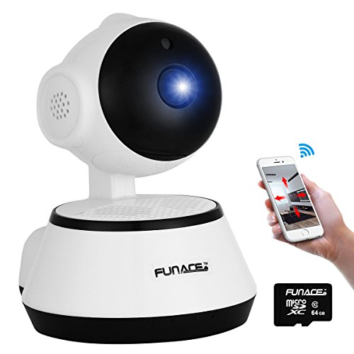 FunAce WiFi IP Wireless Ultra HD Camera with 64 GB MicroSD Card