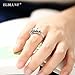 ELBLUVF 925 Sterling Silver Rabbit Animal Ring Gift for Friend Everyday Wear (Big Size)