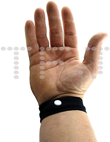 PACK OF 2 x TRAVEL SICKNESS WRISTBANDS - ANTI NAUSEA - FOR CAR - VAN - SEA - AIR SICKNESS / MOTION SICK BANDS (Pack of 1)