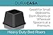 DuraCasa Bed Risers, Raises Your Bed or Furniture To Create an Additional 3 Inches of Storage! Reinforced New Heavy-Duty Design To Hold Over 2000 LBS! Desk, Sofa, and Chair Lift (Set of 4 Risers)