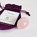 Rose Quartz Egg, Small Size, Predrilled, with Certificate and Instructions, Pink Love Stone, for Women to Strengthen Yoni Pelvic Floor Muscles & Counter Urinary Incontinence Polar Jade