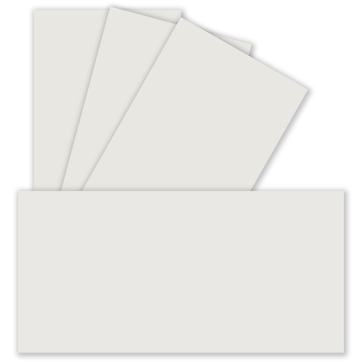 Single cards DIN long | Premium quality, 99 x 210 cm, very robust, suitable for printer!Ideal for greeting cards and invitations – quality brandNeuser FarbenFroh 25 Stück 35 - Hell-Grau