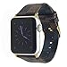 NewSilkRoad For Apple Watch Band 38mm,Classic Plaid Pattern Leather Band Strap with Stainless Metal Buckle for Apple Watch Series 3, Series 2, Series 1, Sport & Edition (C)