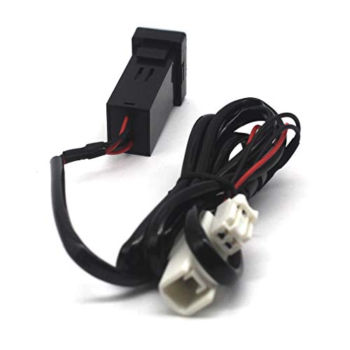 AWADUO Toyota QC3.0 Dual USB Power Socket, Quick Charge Car Charger USB Adapter for Smartphone/iPad/PDA and More,Max 6.4A Output