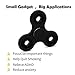 SENQIAO EDC Spinner Fidget Hand Spinner Toy - Ultra Durable Build, with BSi3N4 Hybrid Ceramic Bearings (Black)